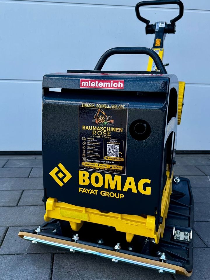 Rüttelplatte Vibrations Bomag 35 60D 225KG mieten in Holzminden – 2