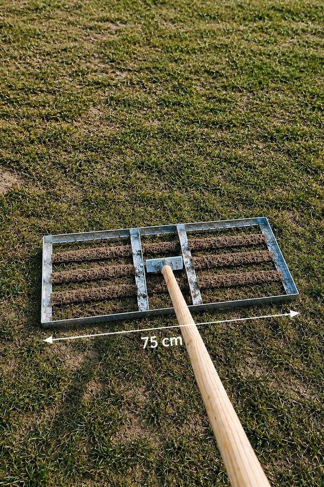 Rasenrakel Rasenrechen 75cm Rasenlüfter mieten in Trittau – 3