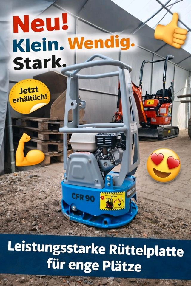 Profi Rüttelplatte Weber MT CFR 90 kg mieten in Trittau