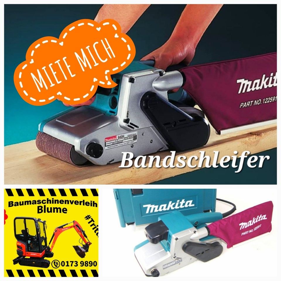 Bandschleifer Makita 100mm breit mieten in Trittau