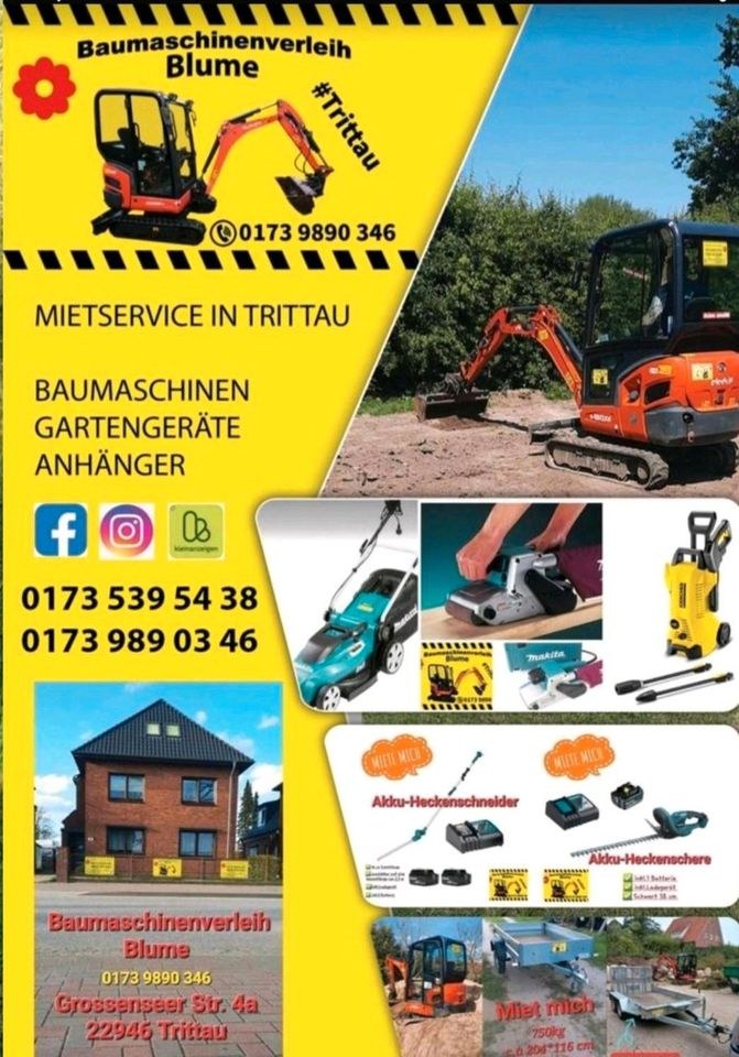 Rasentraktor Aufsitzmäher mieten in Trittau – für große Flächen – 2