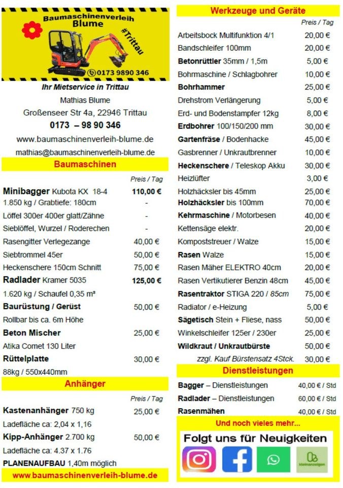 Steinsäge mieten in Trittau – für Pflaster & Fliesen – 4