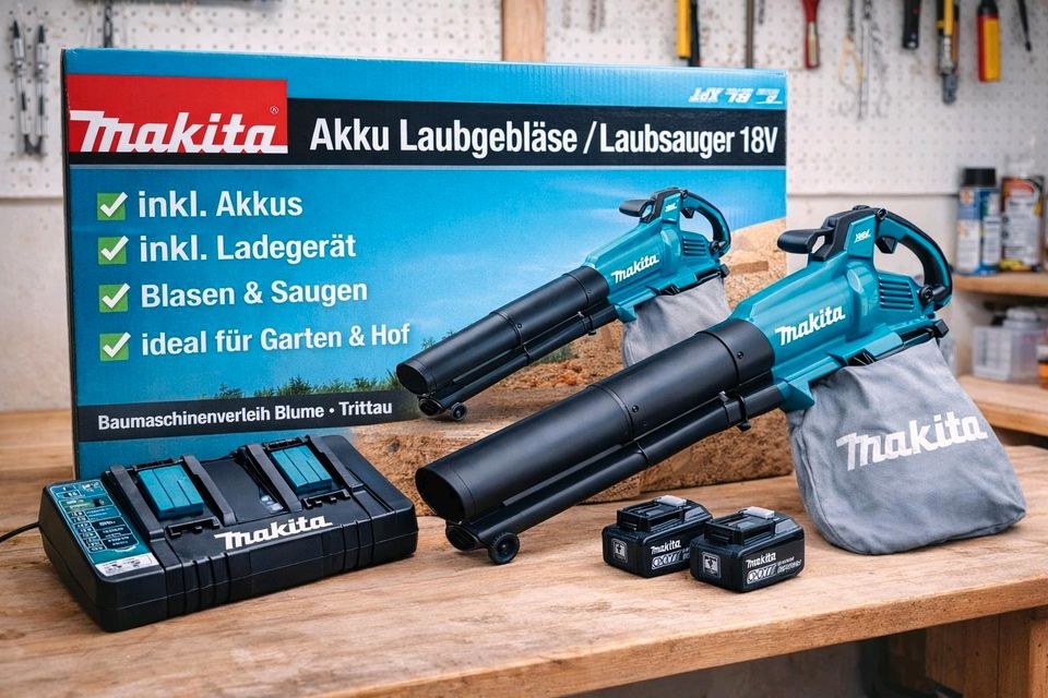 Makita Laubgebläse Akku Laubbläser Laubsauger mieten in Trittau – 2