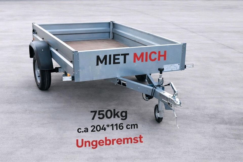 Anhänger 750kg flexibel Tag mieten in Trittau – für Umzug & Baumarkt