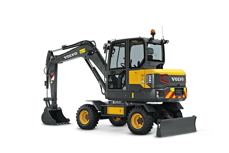 Mobilbagger Volvo EW60E 6,5 t mieten bei FRM Bautechnik - A.Masche