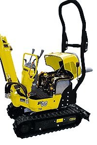 Minibagger Yanmar SV08 1t mieten bei FRM Bautechnik - A.Masche