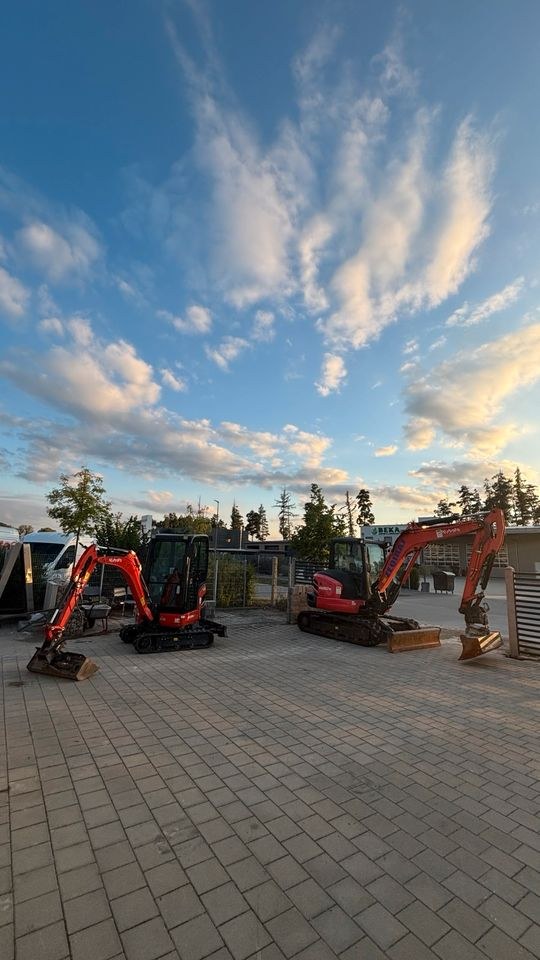Minibagger 1,6 5,5t zuverlässige Kubota mieten in Abensberg