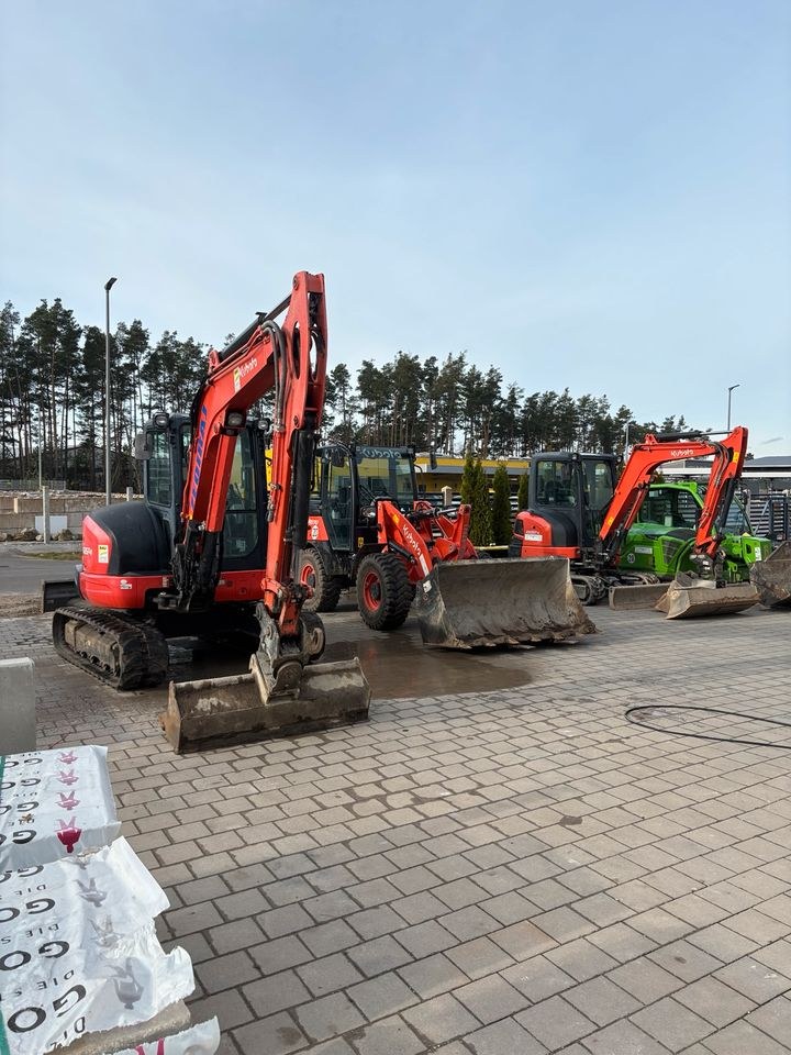 Minibagger 1,6 5,5t zuverlässige Kubota mieten in Abensberg – 2