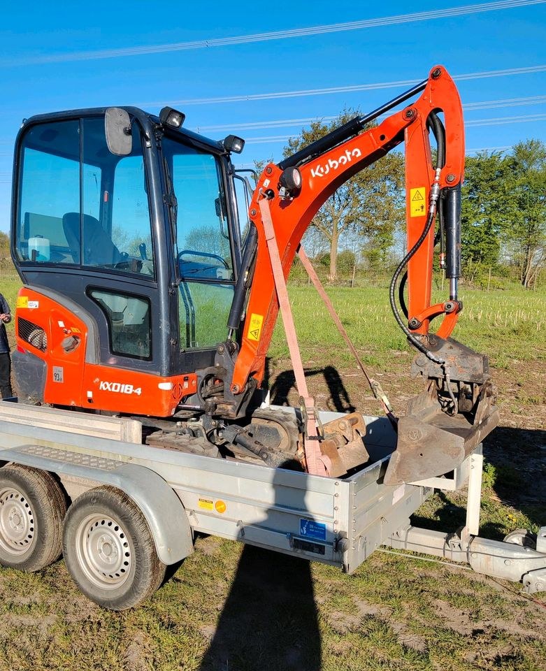 Minibagger Kubota KX 018 4 mieten in Heist