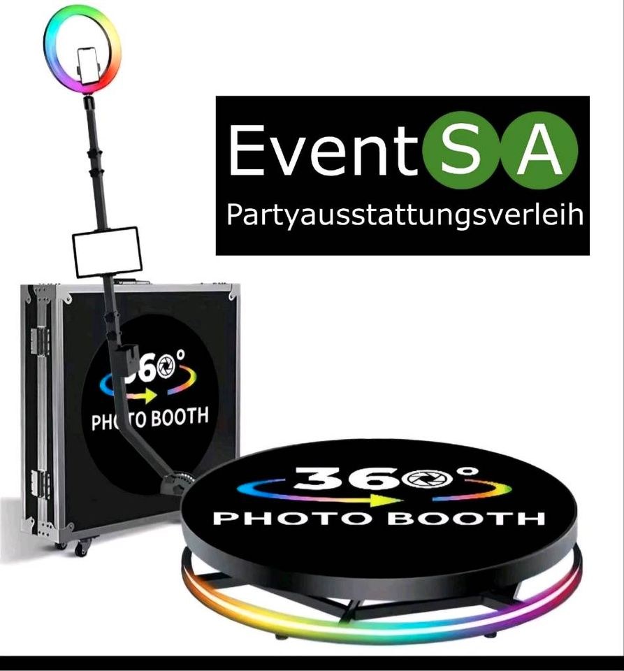 Photo Booth Fotobox 360 grad mieten bei BauSA Baumaschinen