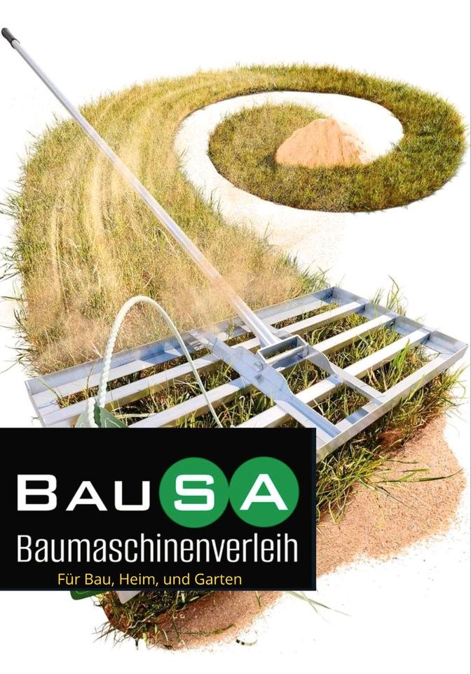 Rasenrakel mieten bei BauSA Baumaschinen – für Garten & Grundstück