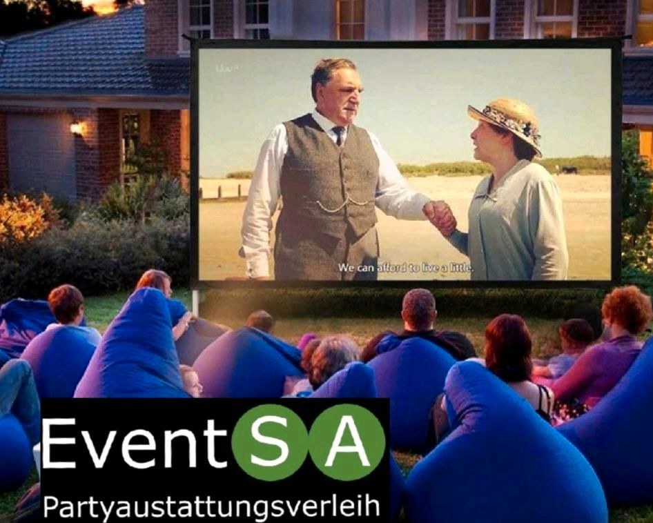 Leinwand Heimkino mieten bei BauSA Baumaschinen – großes Bild für alle – 2