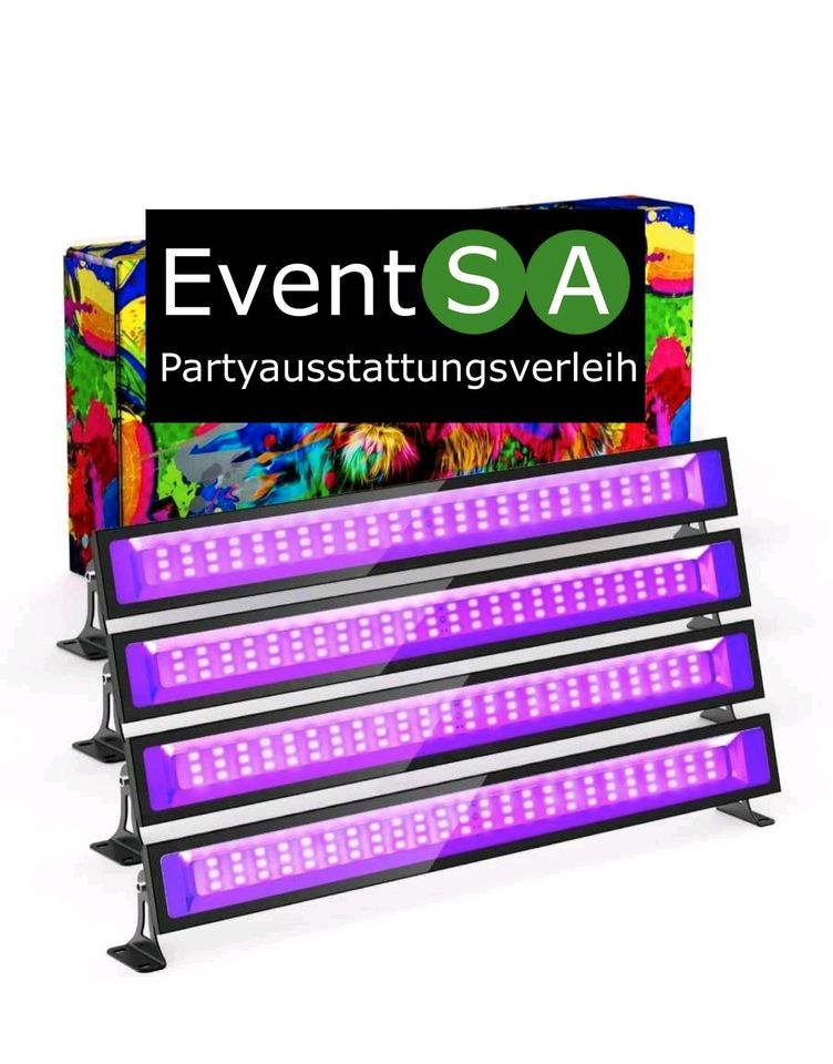 Schwarzlicht mieten bei BauSA Baumaschinen – Licht für Party & Event