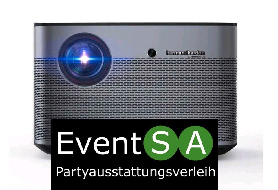 Beamer Leinwand xgimi h2 led mieten bei BauSA Baumaschinen
