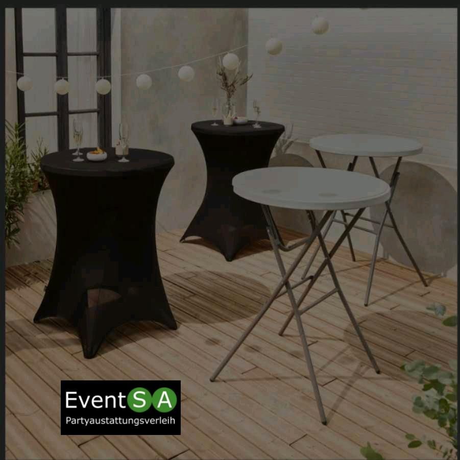 Stehtisch mieten bei BauSA Baumaschinen – für Empfang & Party – 2