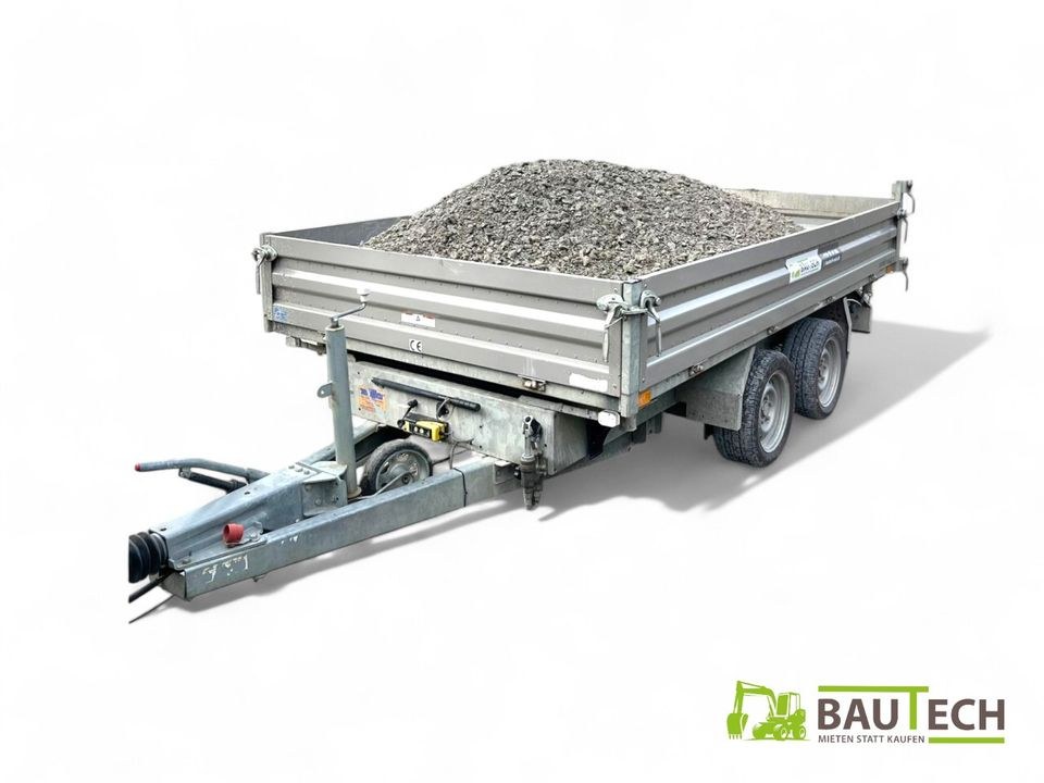 Dreiseitenkipper Kipper Anhänger Humbaur 3,5t N mieten bei Bautech
