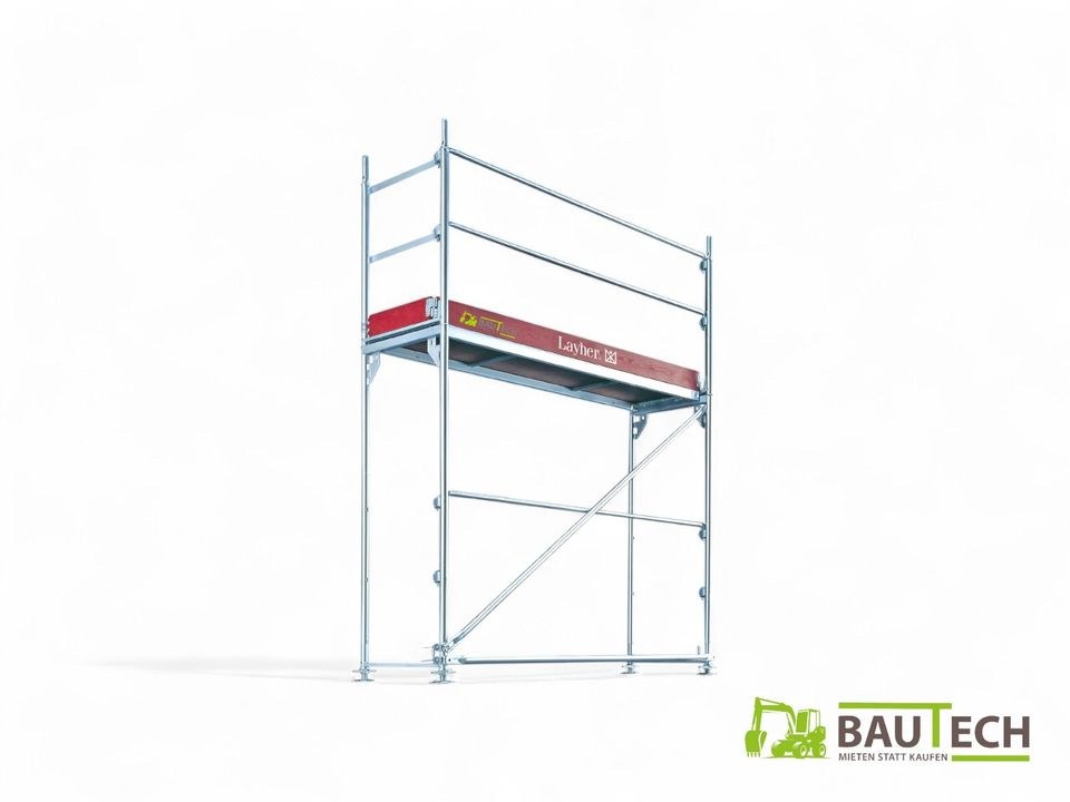 Baugerüst Layher Gerüst Fassadengerüst N mieten bei Bautech