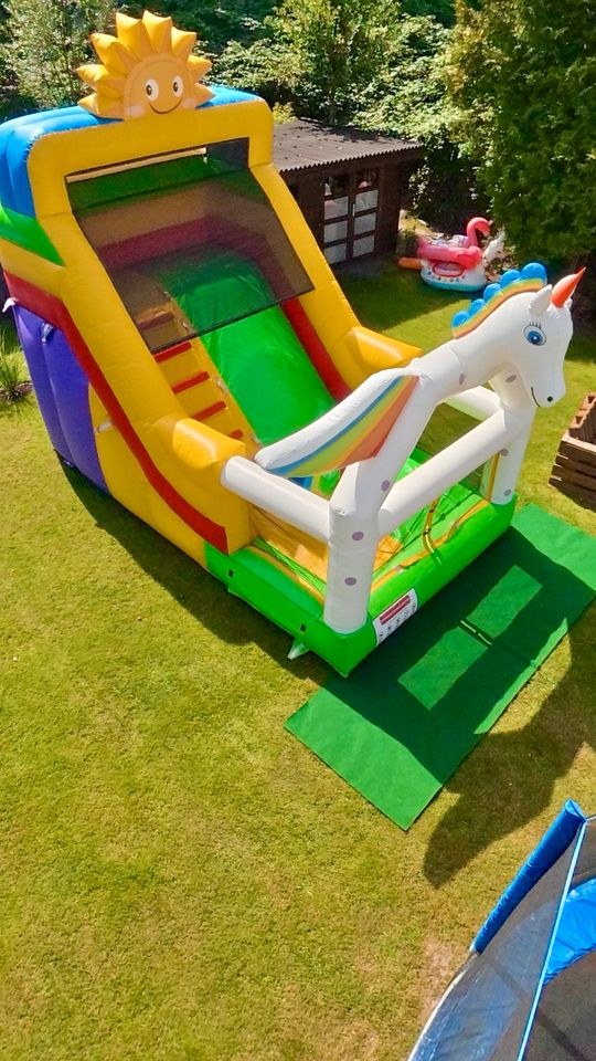Einhorn Rutsche Hüpfburg Kindergeburtstag mieten bei BelFun – 3