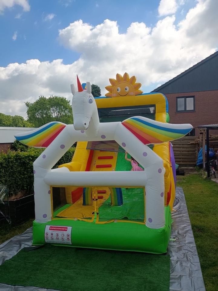 Einhorn Rutsche Hüpfburg Kindergeburtstag mieten bei BelFun – 4