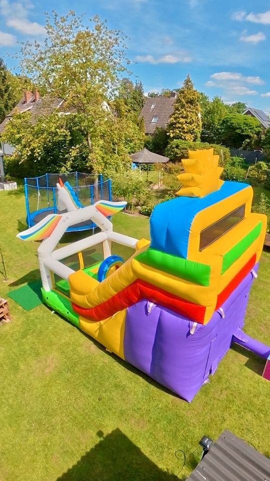 Einhorn Rutsche Hüpfburg Kindergeburtstag mieten bei BelFun – 2
