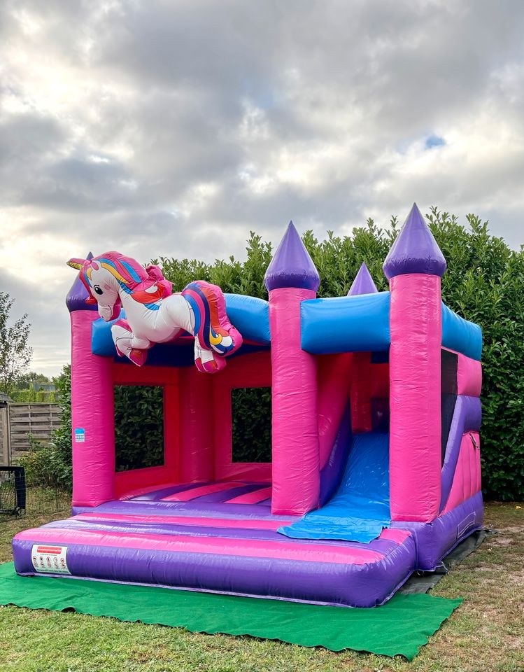 Einhorn XXL Hüpfburg Kindergeburtstag mieten bei BelFun – 2