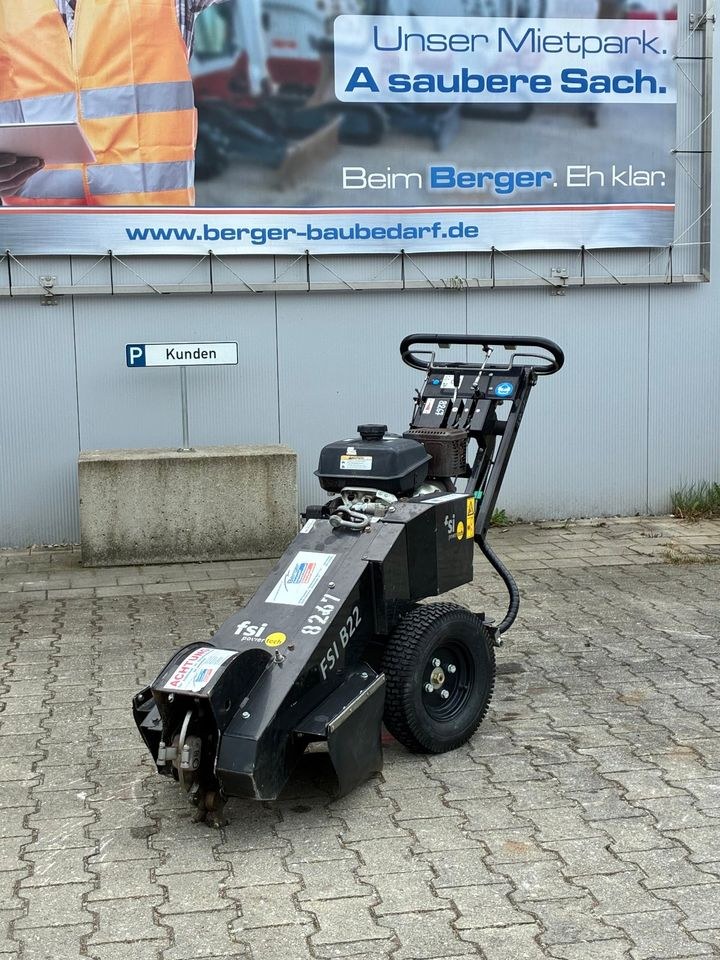 Stubbenfräse Radantrieb Drehkranz mieten in Rosenheim – 2