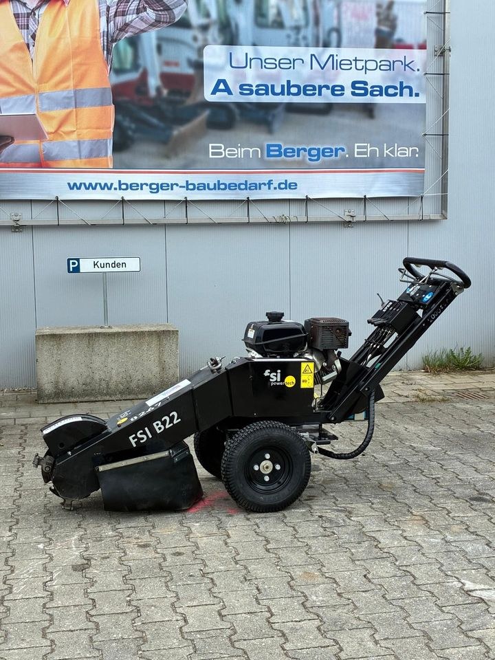 Stubbenfräse Radantrieb Drehkranz mieten in Rosenheim