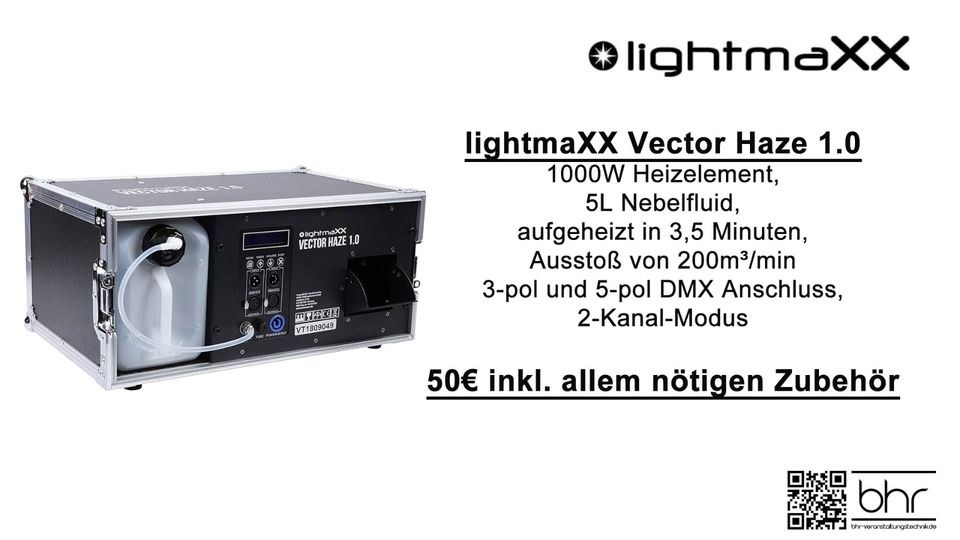 lightmaXX Vector Haze Hazer Nebelmaschine mieten in Herne