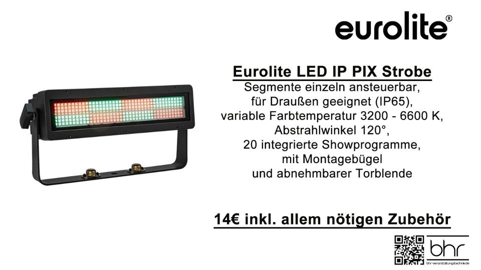 Evolights Pixel Bar 18x10W RGBW mieten in Herne – Sitzplätze für alle – 2