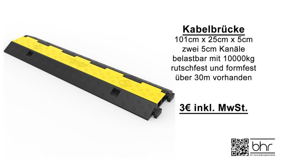 Kabelbrücke Kabelmatte Kabelkanal mieten in Herne – für die Baustelle