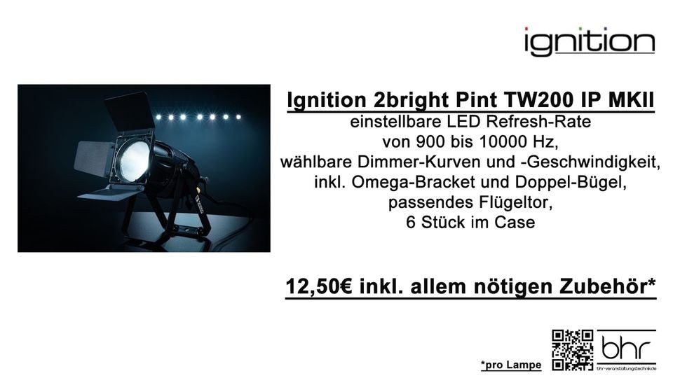 dimmbare LED Scheinwerfer Lampen mieten bei BHR Veranstaltungstechnik