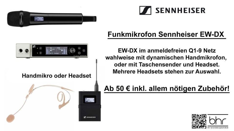 Sennheiser EW DX Funkmikrofon 845 Bodypack mieten in Herne