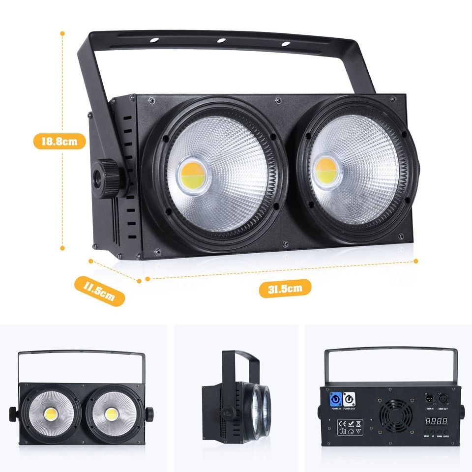 Audience Blinder 2x100W LED COB CW WW mieten bei Big Block Event – 2