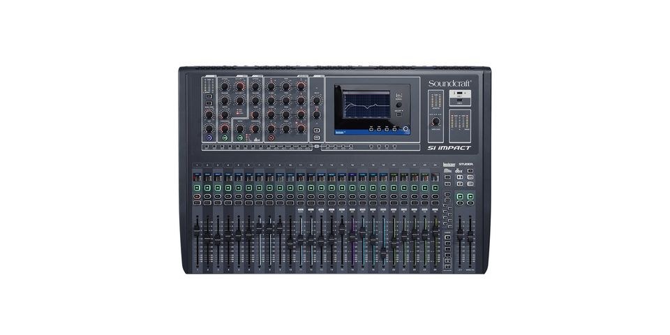 Soundcraft SI Impact 32 Kanal Fader Glow mieten bei Big Block Event