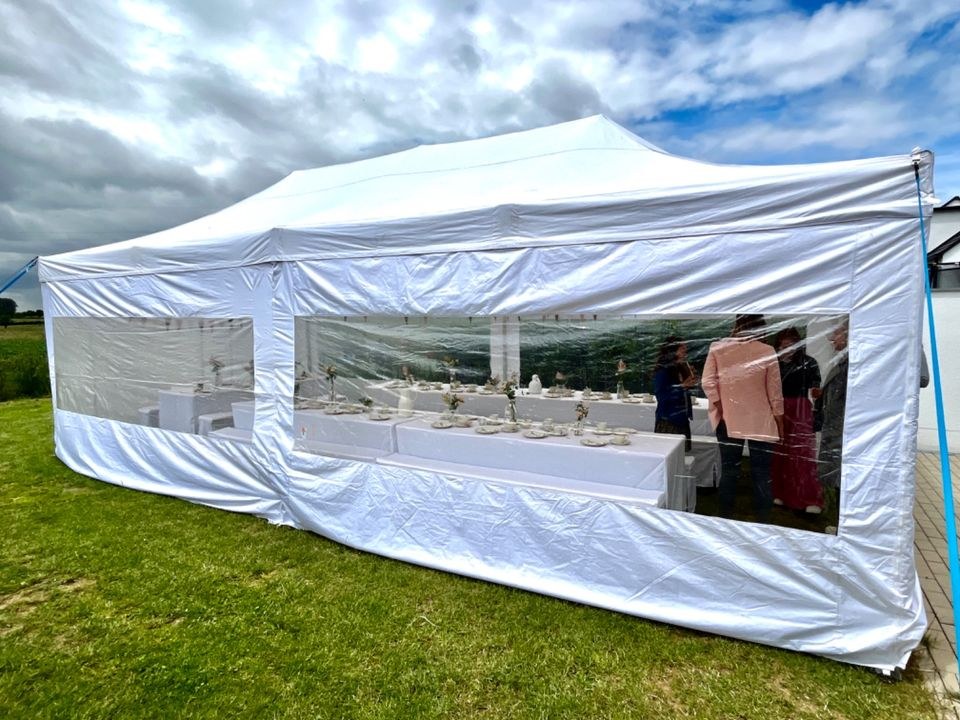 Profi Faltpavillon Partyzelt mieten in Geldern – in Minuten aufgebaut