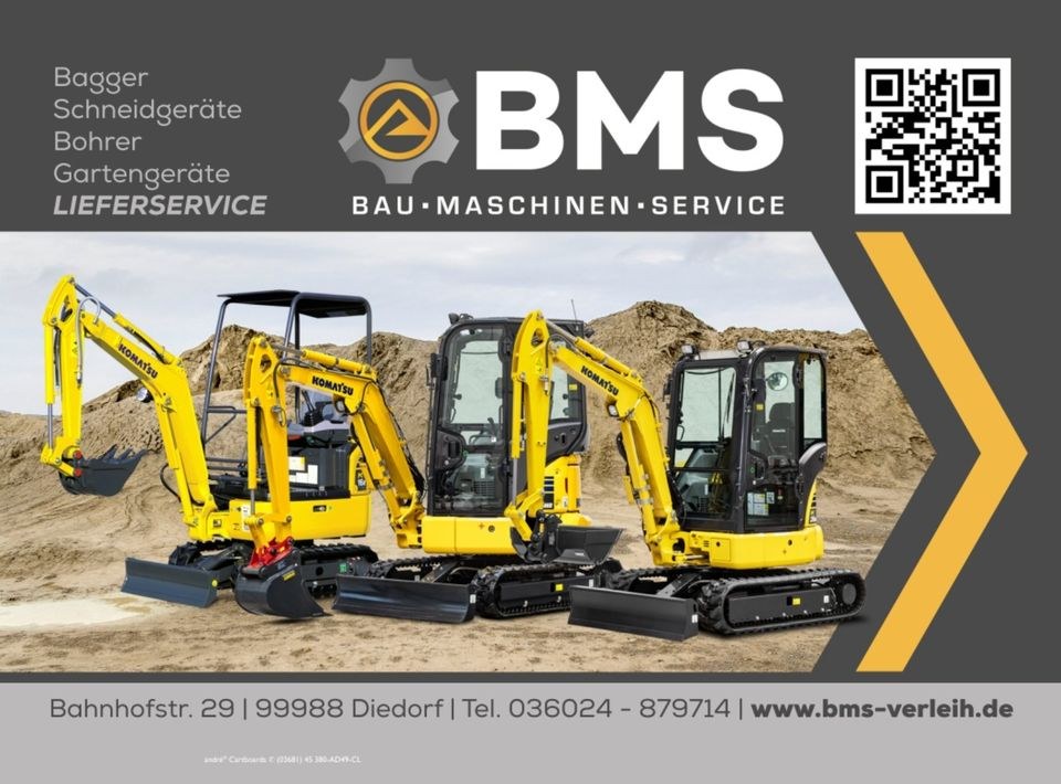 Bau Minibagger Radlader Hebebühne mieten bei BMS Bau Maschinen – 3