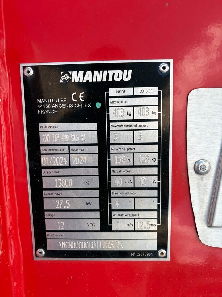 Manitou Teleskoparbeitsbühne 220TJ+ auch mieten in Wallhausen – 3