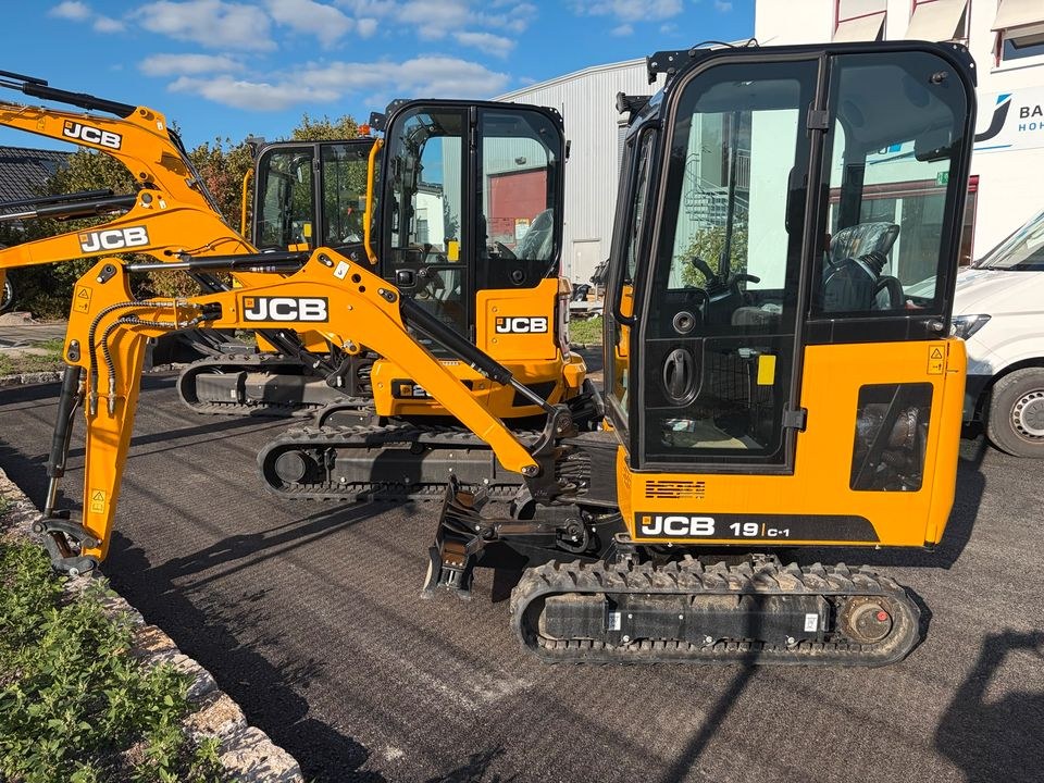JCB Minibagger 19C 5 Jahre GW mieten in Wallhausen