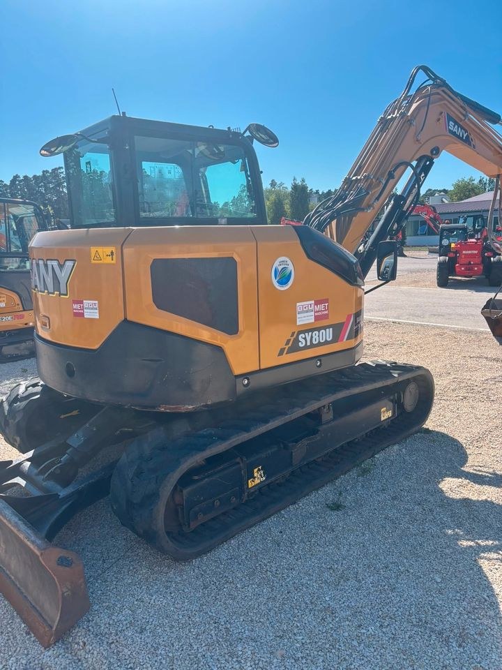 Sany Midibagger Kettenbagger SY80U mieten in Wallhausen