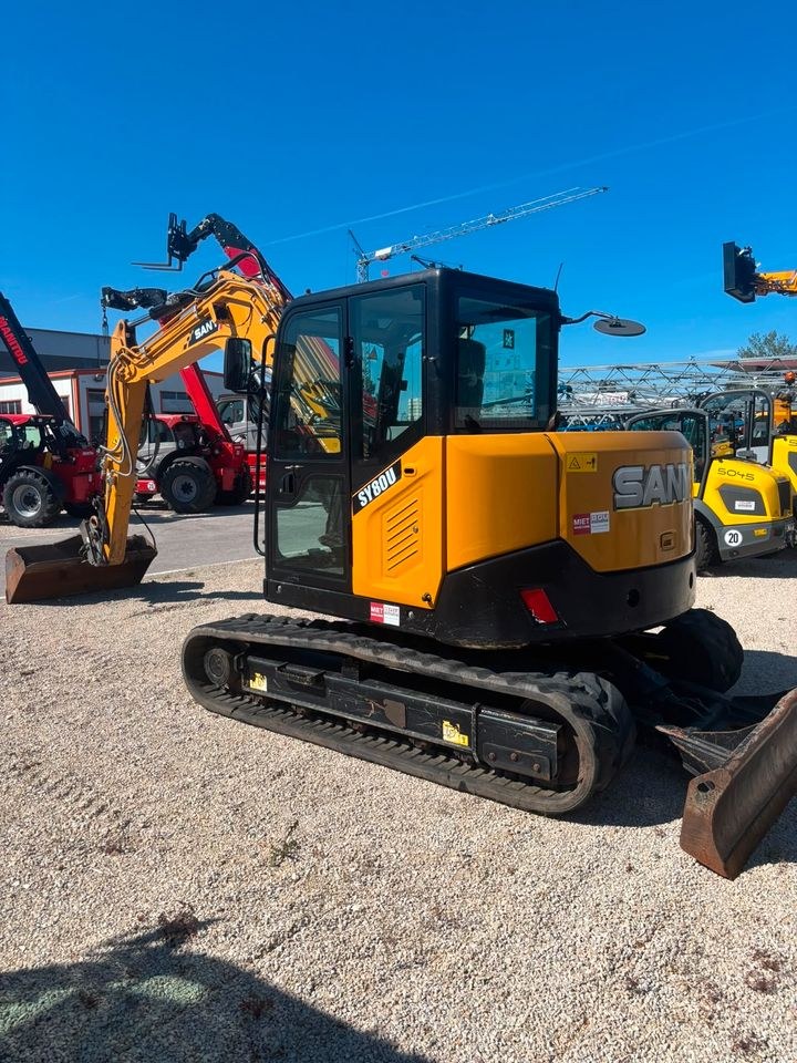 Sany Midibagger Kettenbagger SY80U mieten in Wallhausen – 2