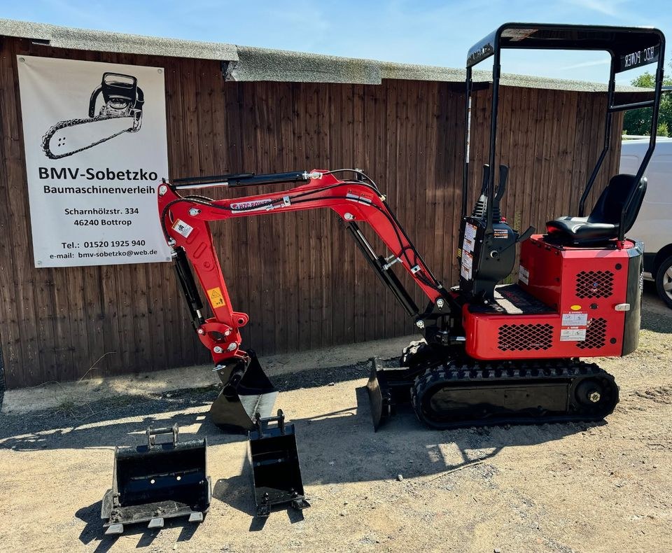 Minibagger mieten in Bottrop – für Garten, Einfahrt & Fundament