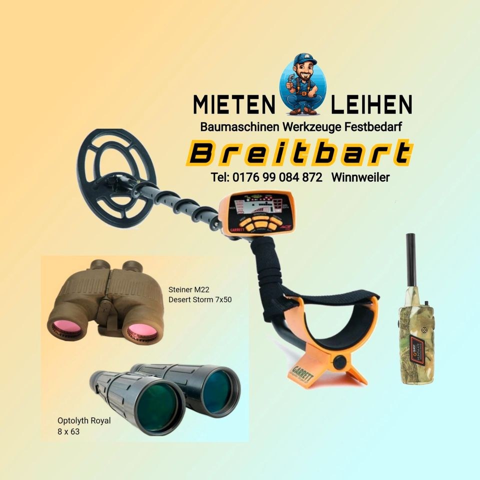 Metalldetektor Ehering verloren Fernglas mieten in Winnweiler