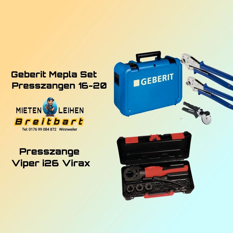 Geberit Mepla Presszange Handpresszange G mieten in Winnweiler