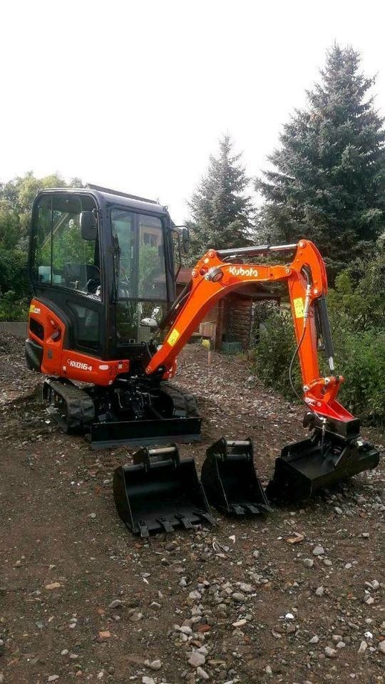 Bagger Minibagger Kubota KX016 4 Pool mieten bei B&S Verleih – 2