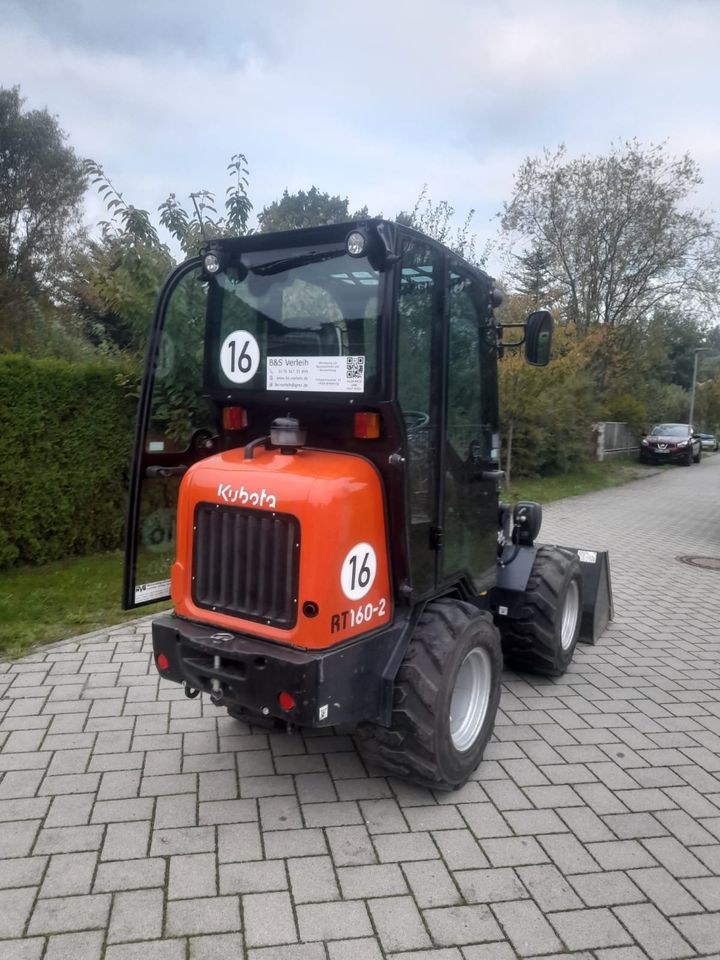 Kubota Radlader RT160 2 Bagger mieten bei B&S Verleih
