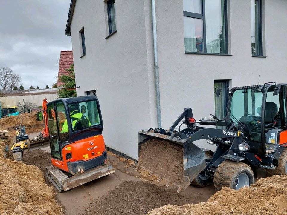 Bagger Minibagger Kubota Radlader mieten bei B&S Verleih – 2