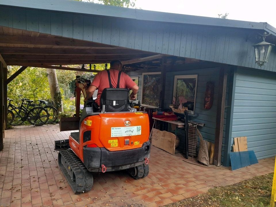 Bagger Minibagger Kubota KX016 4 Schutzdach mieten bei B&S Verleih – 2