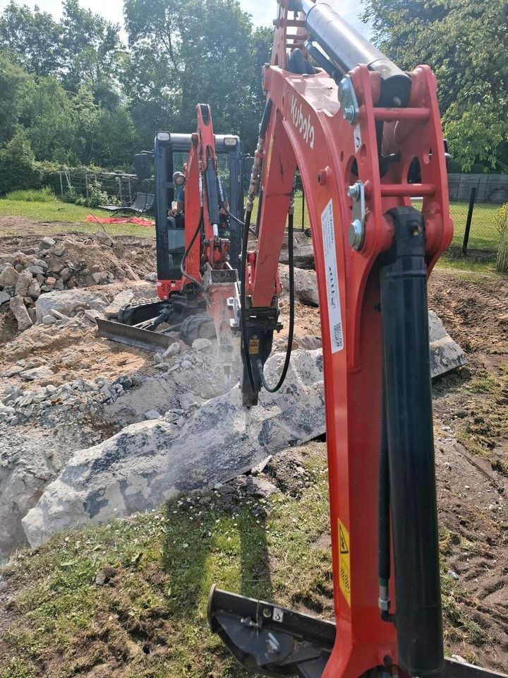 Bagger Minibagger Kubota KX018 4 mieten bei B&S Verleih – 2