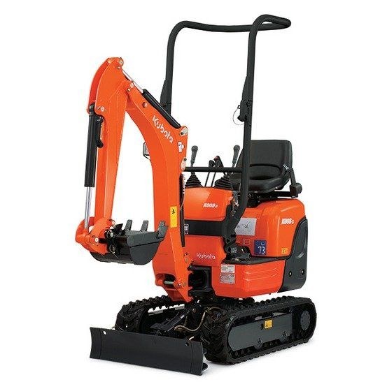 Kubota K008 5 Microbagger Bagger mieten bei B&S Verleih