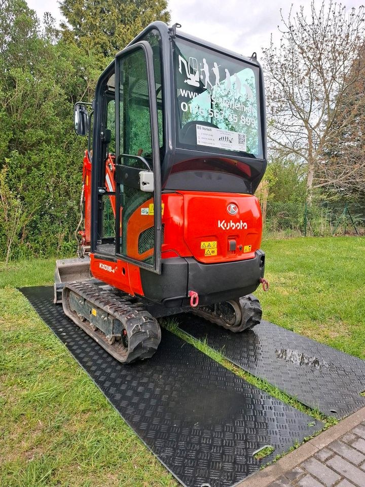 Bagger Minibagger Kubota KX018 4 mieten bei B&S Verleih – 4